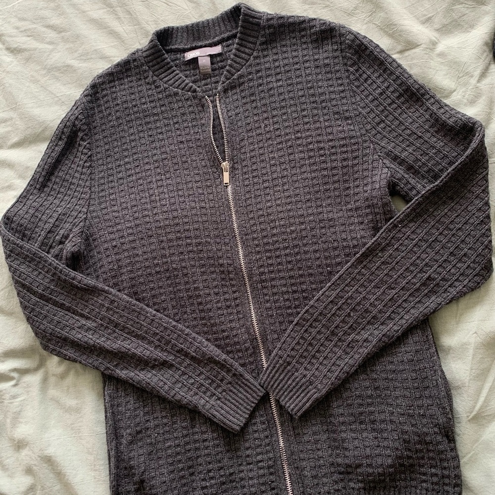 ASOS Knit Zip Up Sweater